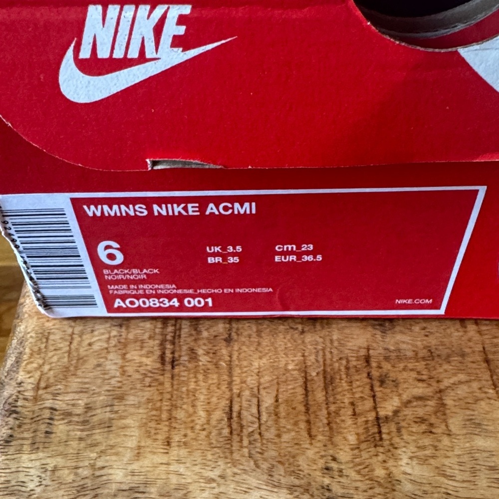 Nike ACMI Sneakers, Black, AO0834 001 new with tags box NWT - Picture 5 of 6